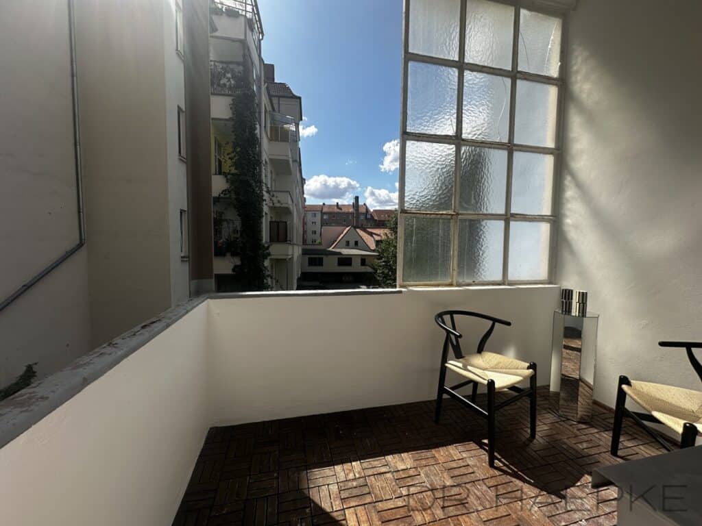 Balkon von der Küche