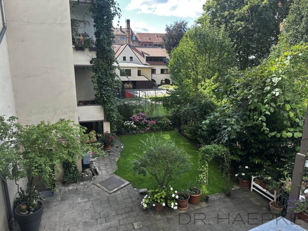 Blick vom Balkon